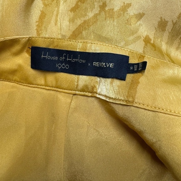 NWOT HOUSE OF HARLOW 1960 X REVOLVE Mona Pant Feather Print XS - Picture 9 of 10